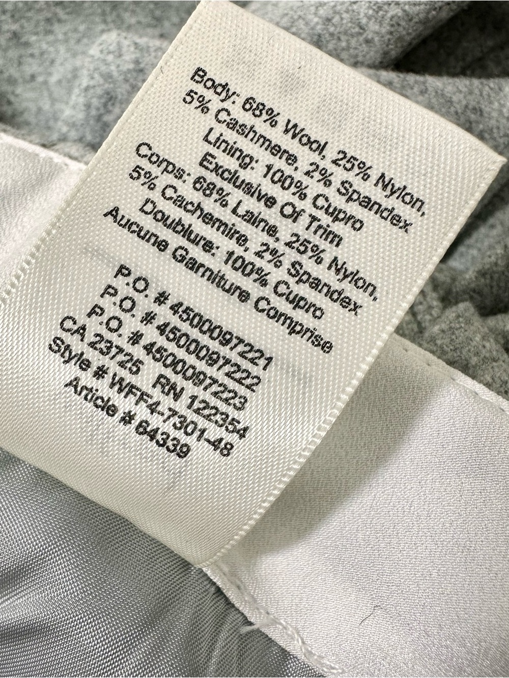 Aritzia Wilfred Wool Wrap Mini Skirt Size 6 Wrap Front Skirt Heather Light Grey - Picture 5 of 9